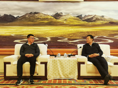 西藏自治区党委常委、拉萨市委书记白玛旺堆会见蓝军一行