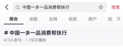 全网曝光1.7亿！410人参与！#中国一乡一品消费帮扶行